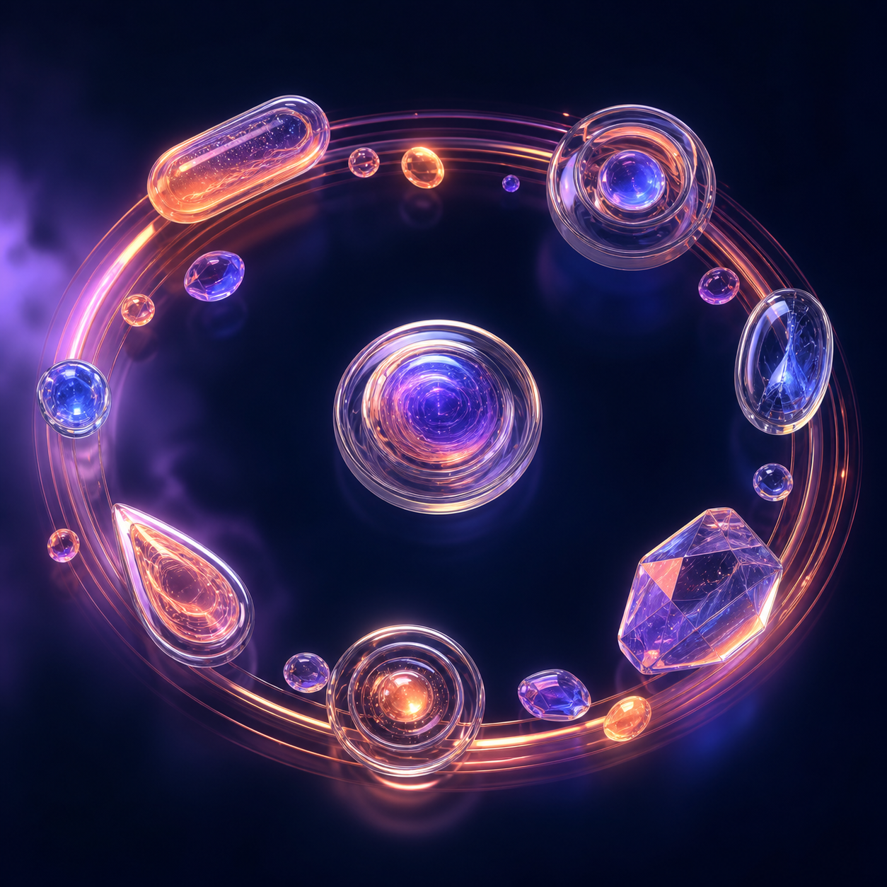 Original glass capsule artwork for digital asset workflows